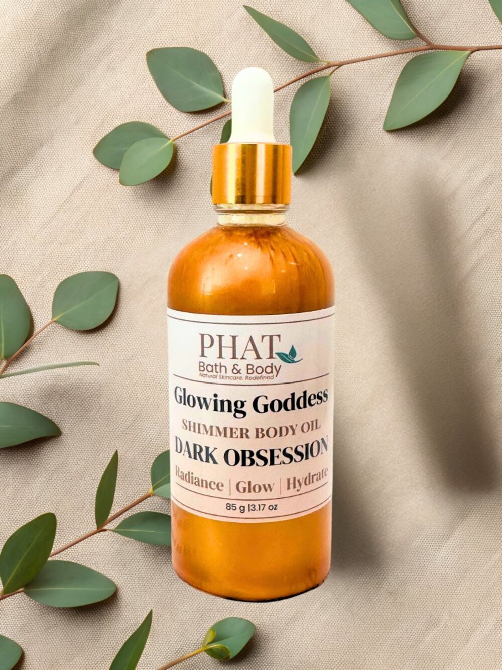 Phat Bath & Body Dark Obsession Glowing Goddess Shimmer Body Oil